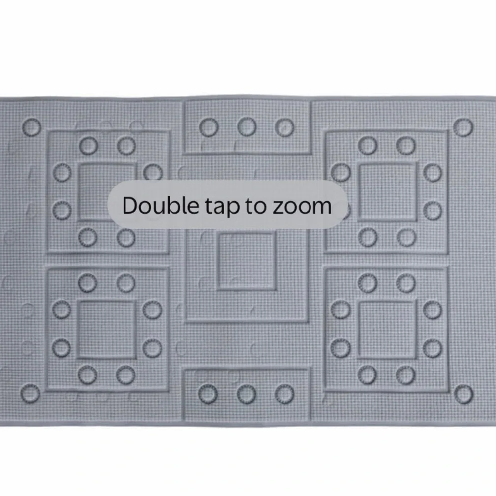 Duck Brand Gray Non-Slip Bath Mat - New in Package
